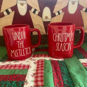 Rae Dunn Christmas Mug set of 2